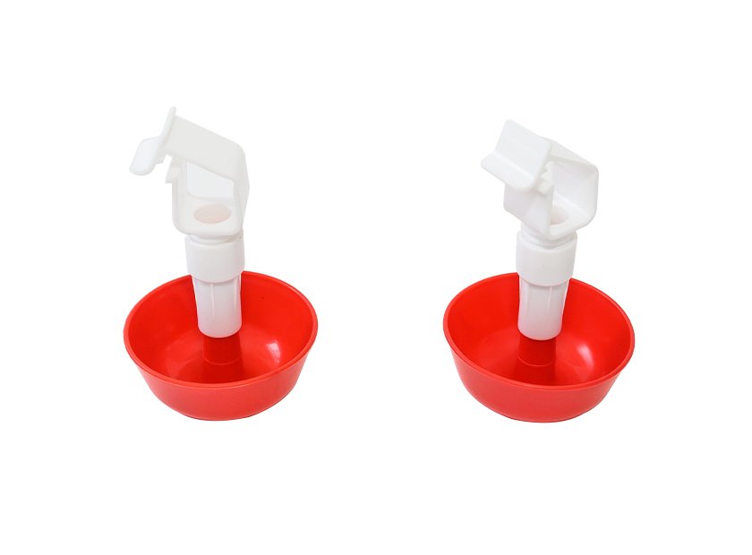 Square tube water cup for baby chicken (external adjustment)